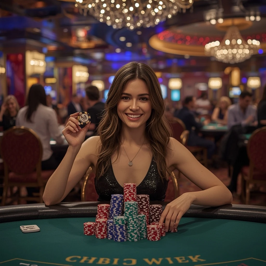 bonus dans les mains d’un homme au Majestic Slots Casino